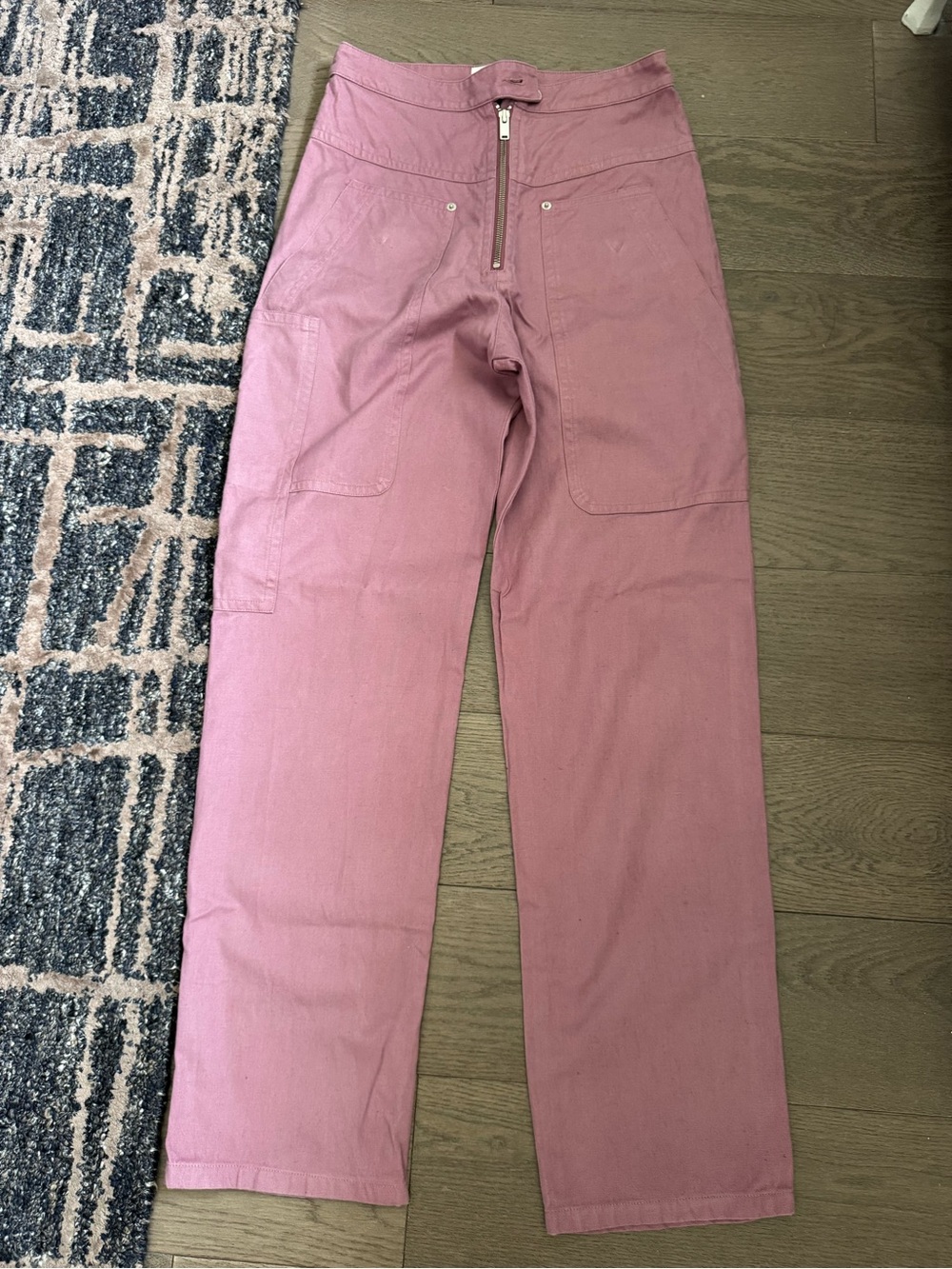 Isabel Marant Dusty Rose Cargo-Style Pants